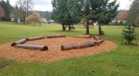 One of our new outdoor learning spaces was installed today. A big thank you to our Parents and The City of Burnaby for helping us make this happen.  