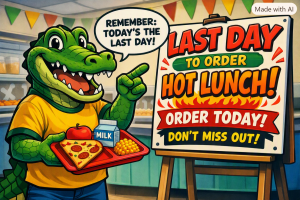 Last day to order hot lunch